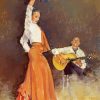 Flamenco Dancer And Guitarist Paint By Numbers