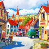French Village Paint By Numbers