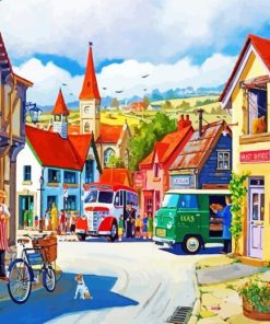French Village Paint By Numbers