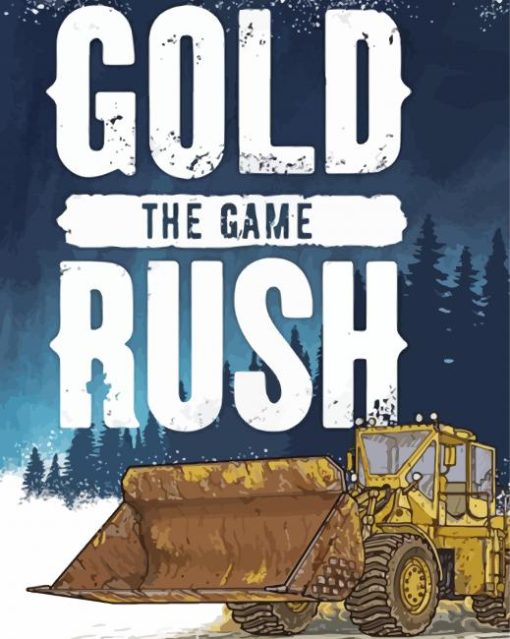 Gold Rush Video Game Paint By Numbers