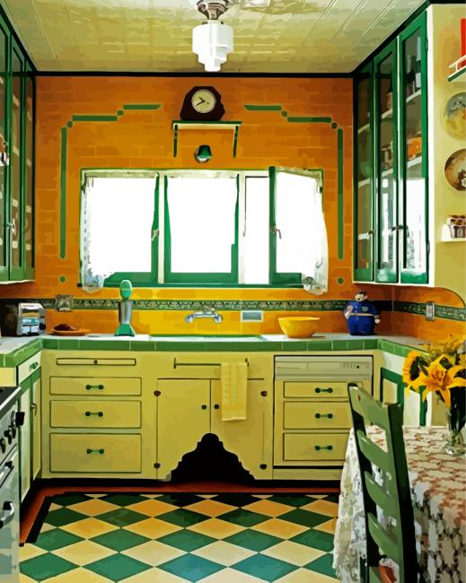 Kitchen Vintage Paint By Numbers