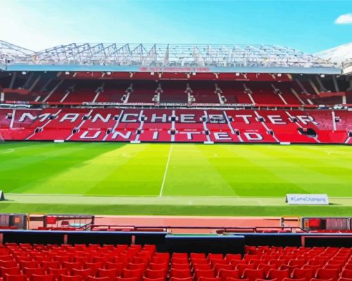 Old Trafford Manchester City Stadium Paint By Numbers