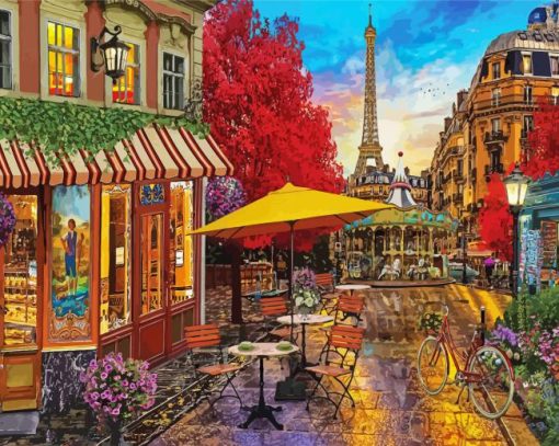 Paris Street By David Maclean Paint By Numbers