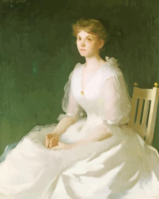 Portrait In White Benson Paint By Numbers