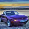 Purple Mazda Mx5 Mk1 Cars Paint By Numbers