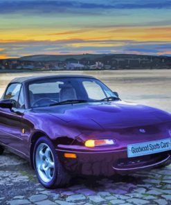 Purple Mazda Mx5 Mk1 Cars Paint By Numbers