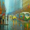 Rainy Street Scenes Art Paint By Numbers