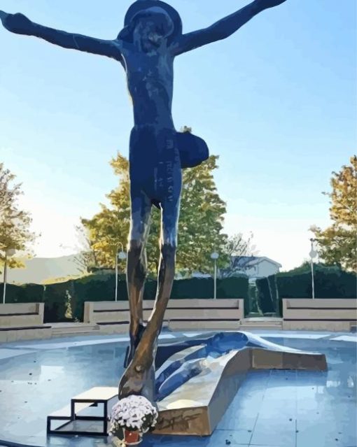 Risen Christ Medjugorje Paint By Numbers