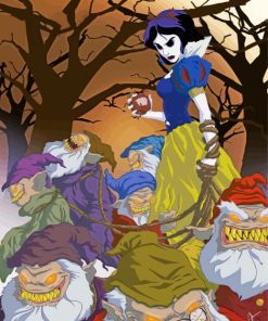 Snow White And The Seven Dwarfs Paint By Numbers