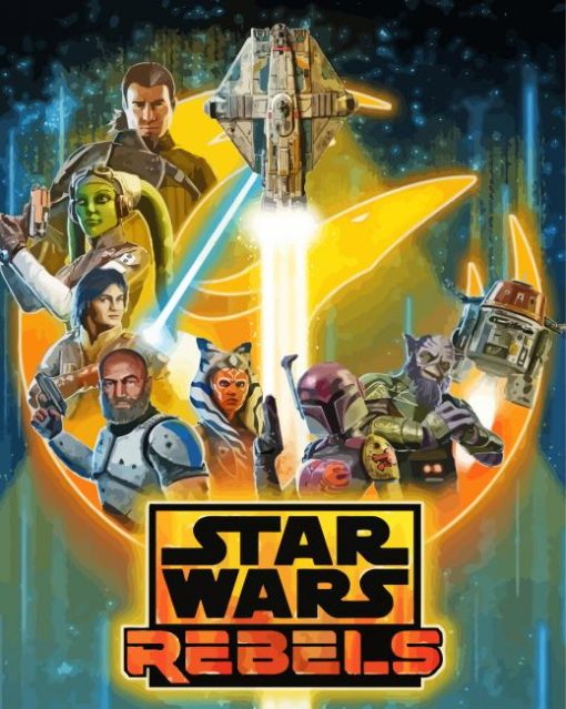 Star Wars Rebels Poster Paint By Numbers