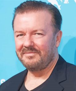 The Comedian Ricky Gervais Paint By Numbers