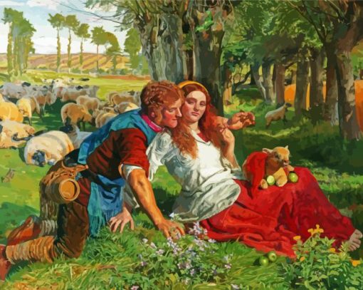 The Hireling Shepherd By William Holman Paint By Numbers