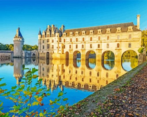 The Chateau Of Chenonceau France Paint By Numbers