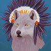 Wolf Chief Illustration Paint By Numbers