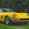 Yellow 66 Ferrari Car Paint By Numbers