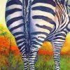 Zebra Butts Art Paint By Numbers