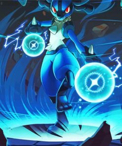 Pokemon Anime Lucario Paint By Numbers