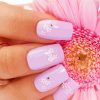 Purple Manicure With Flower Paint By Numbers