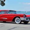 Red Ford Tbird Art Paint By Numbers