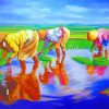 Rice Planting Fields Art Paint By Numbers