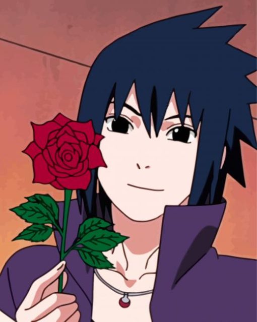 Sasuke Holding Daisy Paint By Numbers