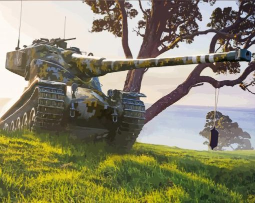 AMX 50 B Tank Paint By Numbers