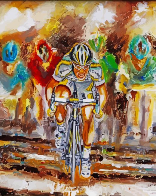 Abstract Mark Cavendish Paint By Numbers