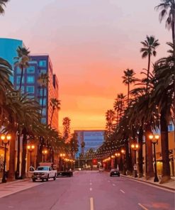 Anaheim City Streets In California Paint By Numbers