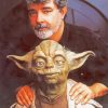 Baby Yoda And George Lucas Paint By Numbers