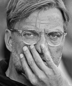 Black And White Jurgen Klopp Paint By Numbers