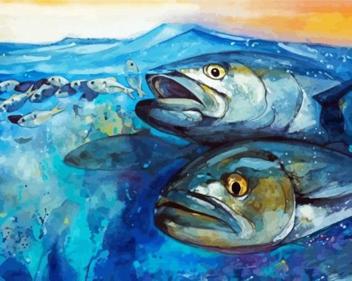 Fish Underwater Art Paint By Numbers