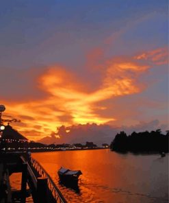 Borneo At Sunset Paint By Numbers