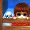 Boy And Poodle By Margaret Keane Paint By Numbers