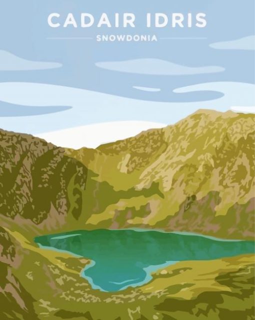 Cadair Idris Snowdonia Poster Paint By Numbers