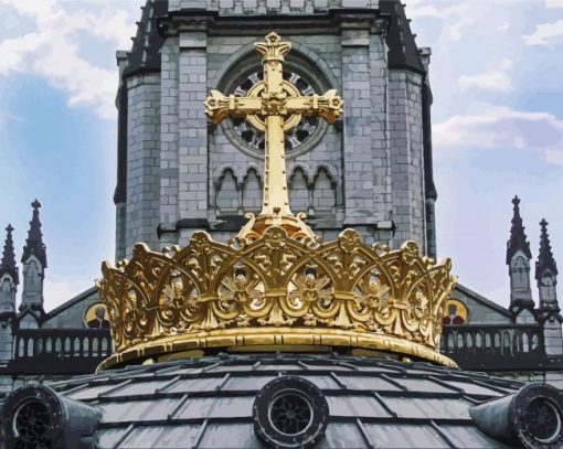 Dome Of The Rosary Lourdes Basilica Paint By Numbers