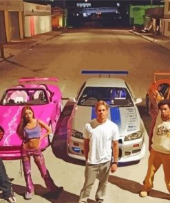 Fast And Furious Cars And Characters Paint By Numbers