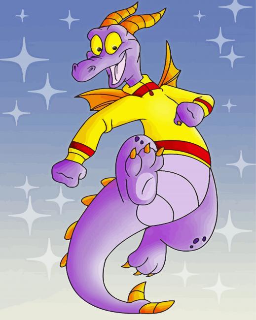 Figment Disney Dragon - Paint By Numbers 