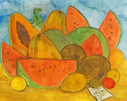 Frida Fruits Still Life Paint By Numbers