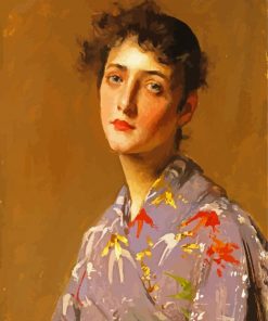 Girl In Japanese Custom William Merritt Chase Paint By Numbers