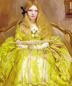 Girl In Yellow Dress Paint By Numbers