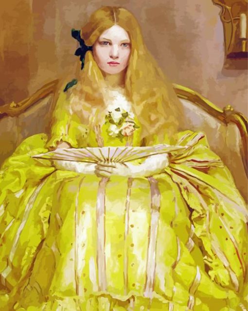Girl In Yellow Dress Paint By Numbers