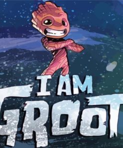 I am Groot Poster Paint By Numbers