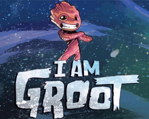 I am Groot Poster Paint By Numbers