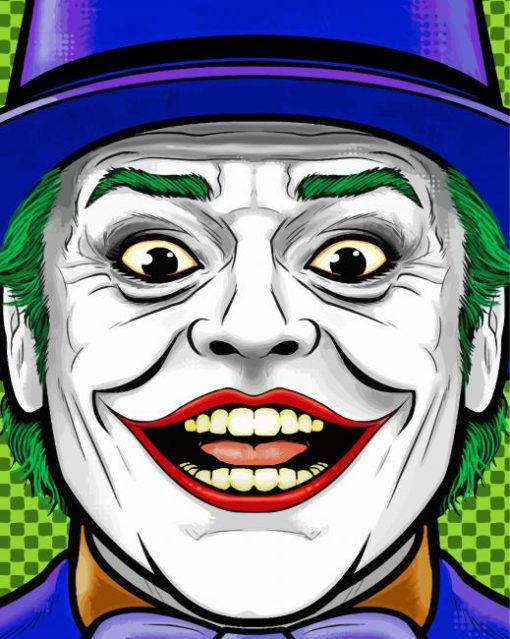 Jack Nicholson Joker Paint By Numbers