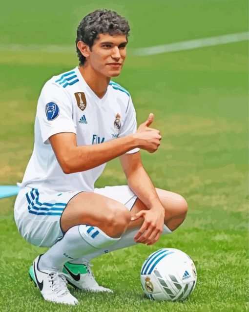 Jesus Vallejo Football Player Paint By Numbers