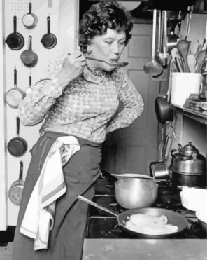 Julia Child Cooking Paint By Numbers