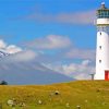 Lighthouse In The Mountains Landscape Paint By Numbers