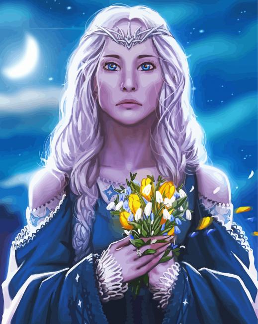 Lord Of The Rings Galadriel Character Paint By Numbers