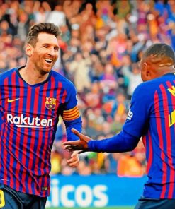 Malcom And Messi Players Paint By Numbers