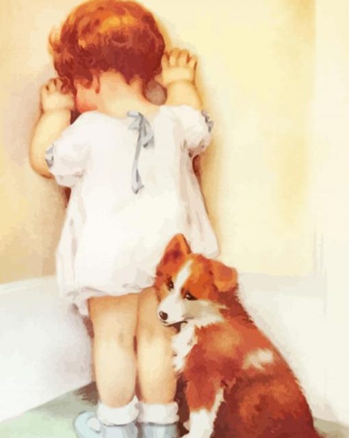 Mama Thought Bessie Needed A Lesson By Bessie Gutmann Paint By Numbers